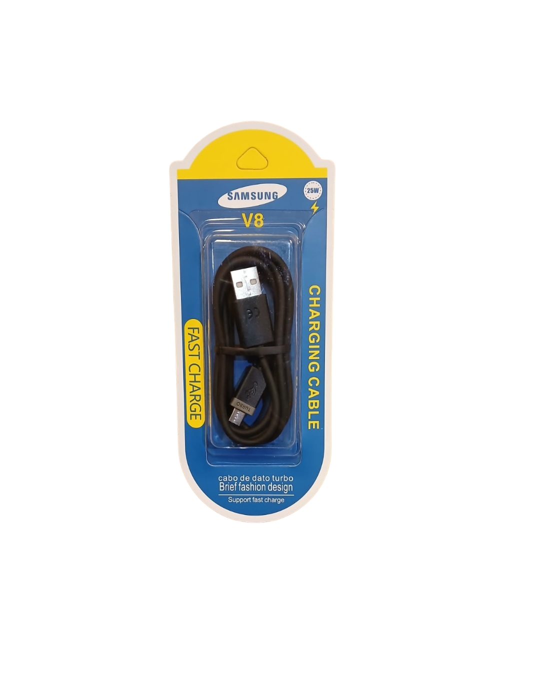 CABLE USB SAMSUNG 25W TURBO MICRO V8