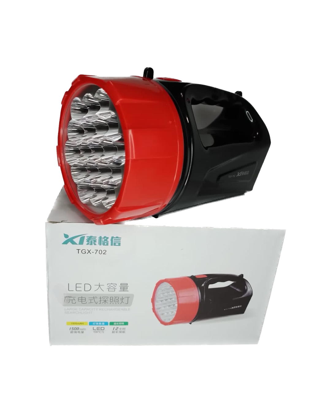 LINTERNA RECARGABLE TGX-702 19 LED
