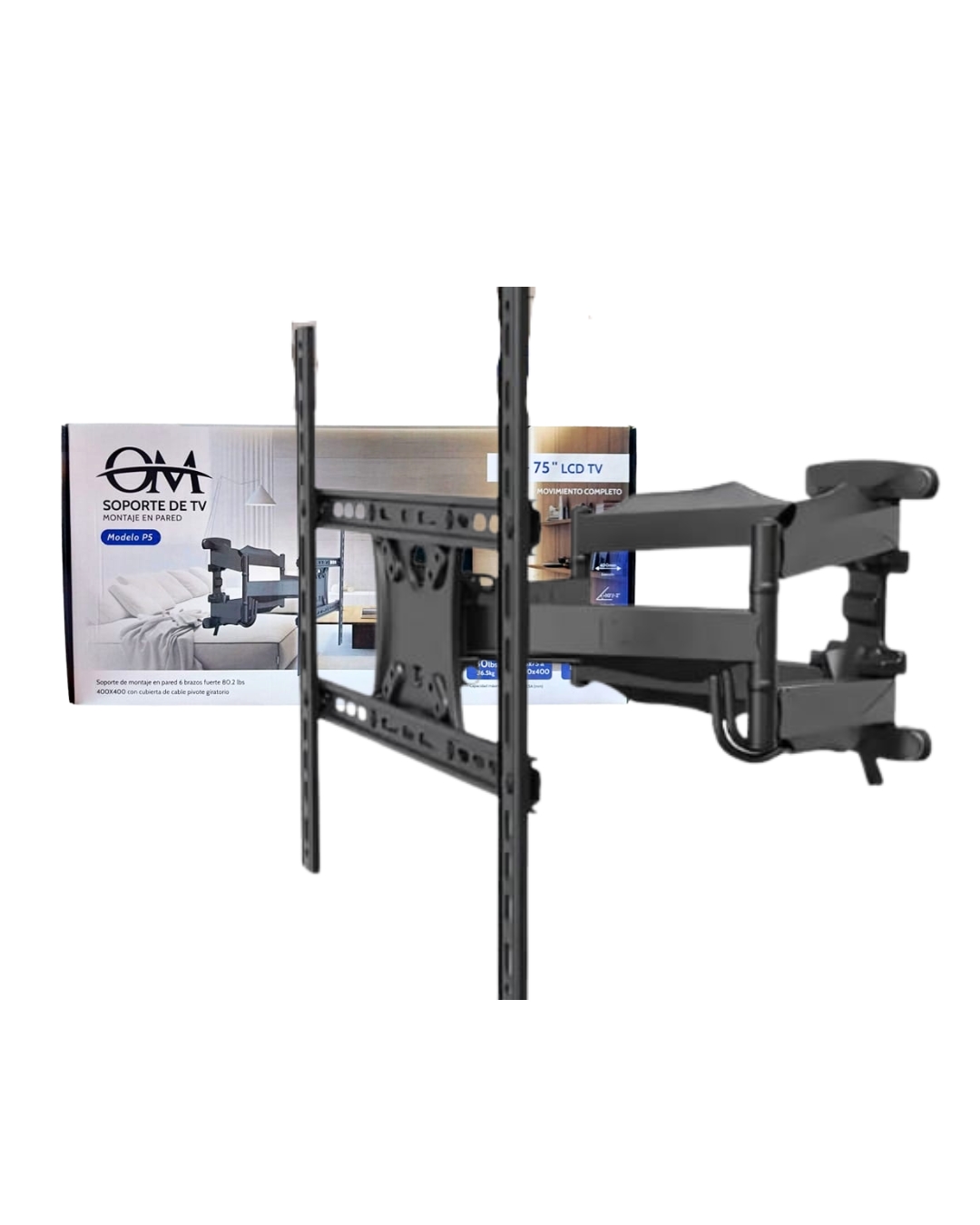 SOPORTE DE TV DOBLE BRAZO 32"-75"
