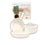 SET DE OLLAS 5 PCS ANTIADHERENTES