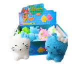 Squishy KITTY puffer ball caja x 12u
