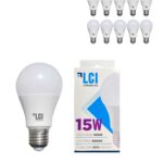 FOCO LED LCI 15W BLANCA FRÍA PACK X10 UNIDADES
